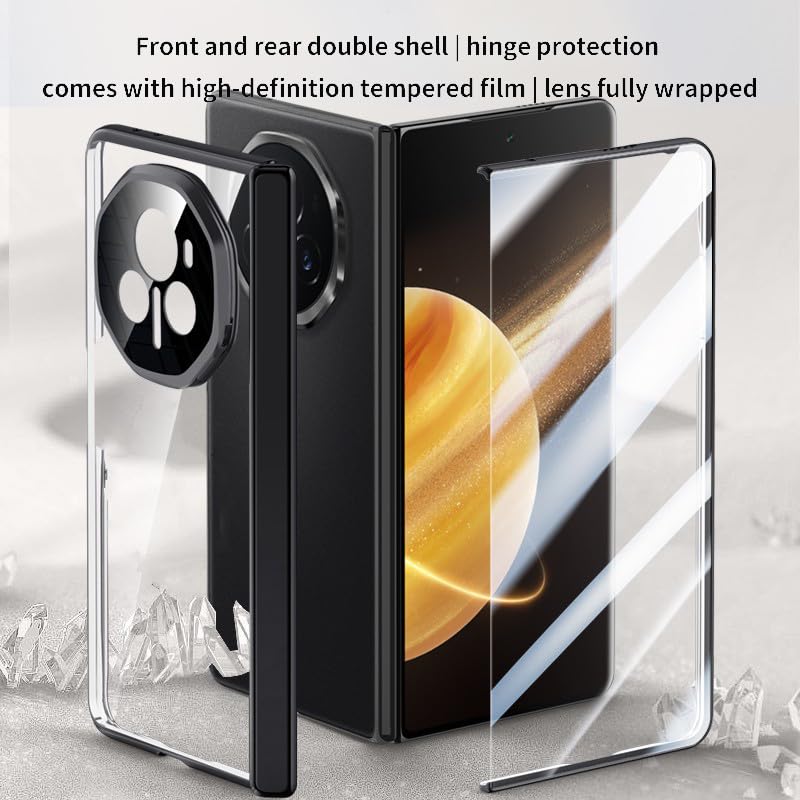 Coque Honor Magic V3 transparente en PC avec protection écran