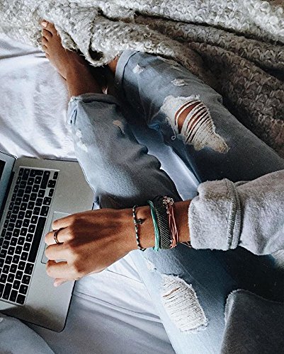 Pura Vida Jewelry Bracelets Solid Bracelet - 100% Waterproof and Handmade w/Coated Charm, Adjustable Band3