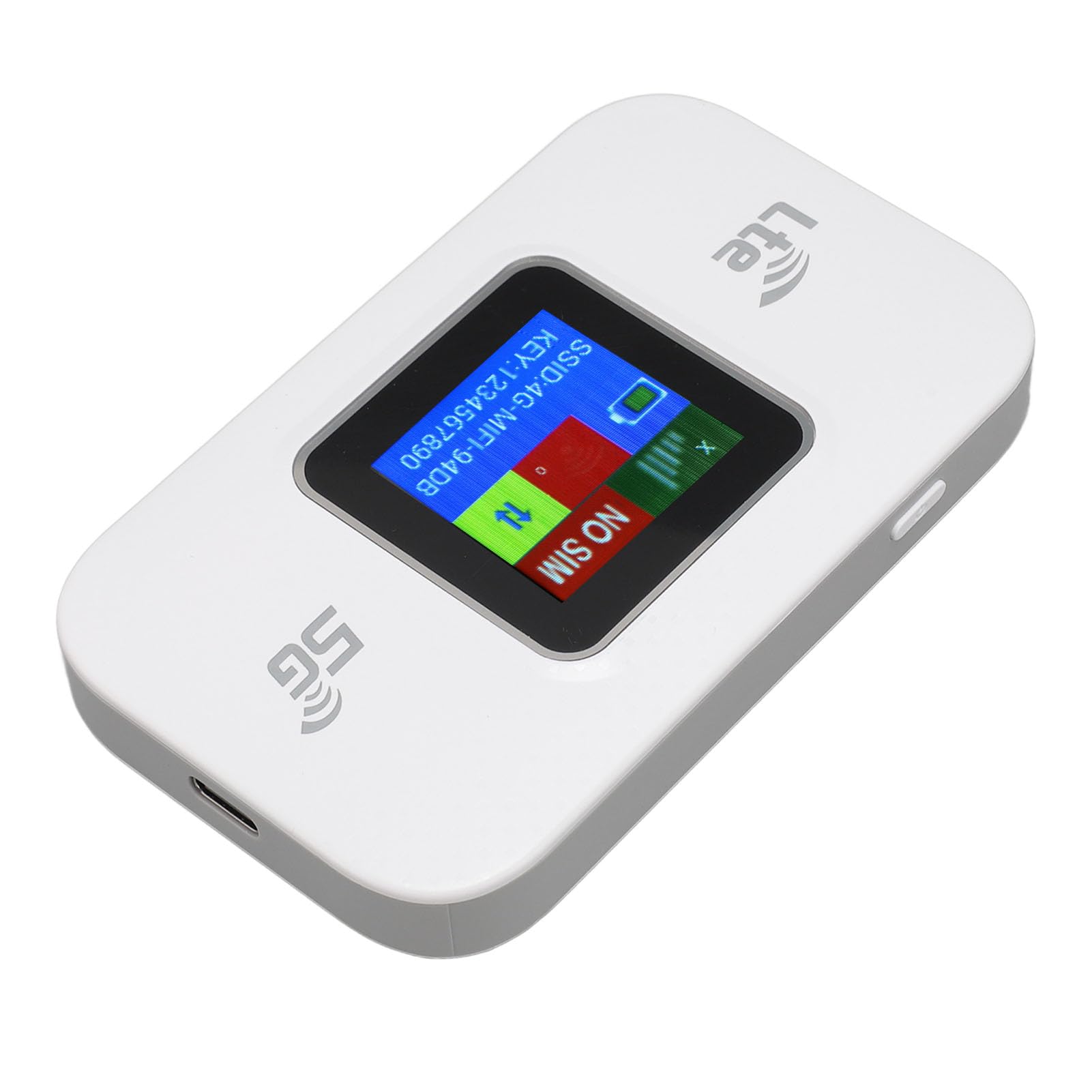 Modem WiFi 4G LTE 300 Mbps con Schermo a Colori per Hotspot Portatile, Connessione Veloce per 10 Dispositivi per Smart Working, Viaggi di Gruppo, Uso Esterno