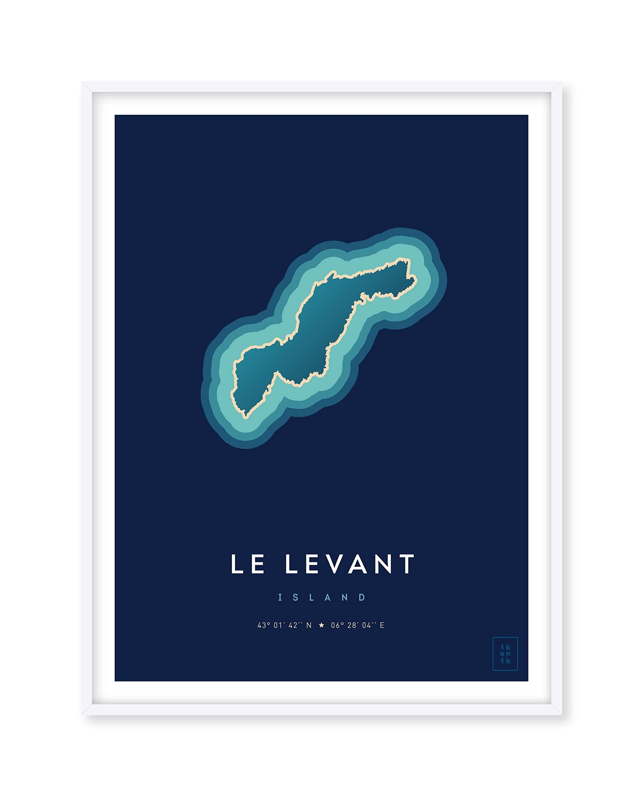 Lámina artística Isla del Levant (30x40 cm), el reflejo de un verano eterno en tus paredes