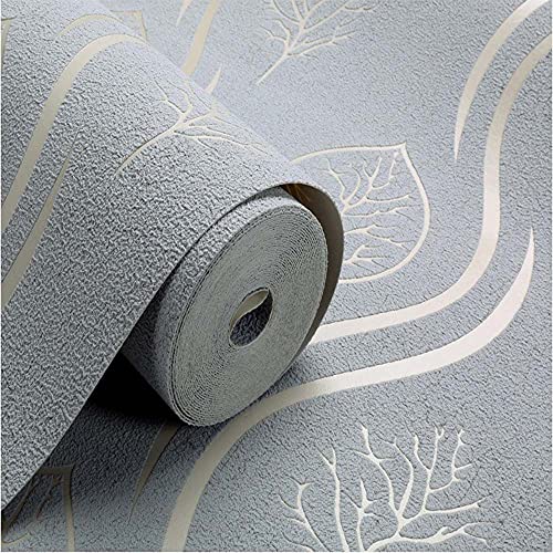 Papier peint 3D bleu clair anti-reflet pour mur de télévision