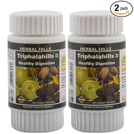 Herbal Hills Ayurvedic Triphala Tablets 60 Tablets Pack Of 2