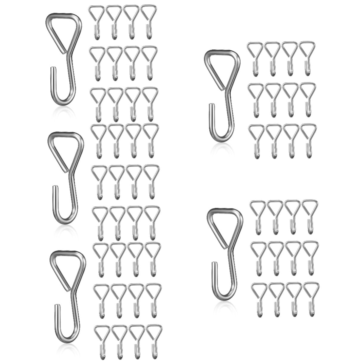 ABOOFAN 5sets Sturdy Car Seat Hooks Metal s Hooks Heavy Duty for Car Seat Back Storage Rope 100pcs*5
