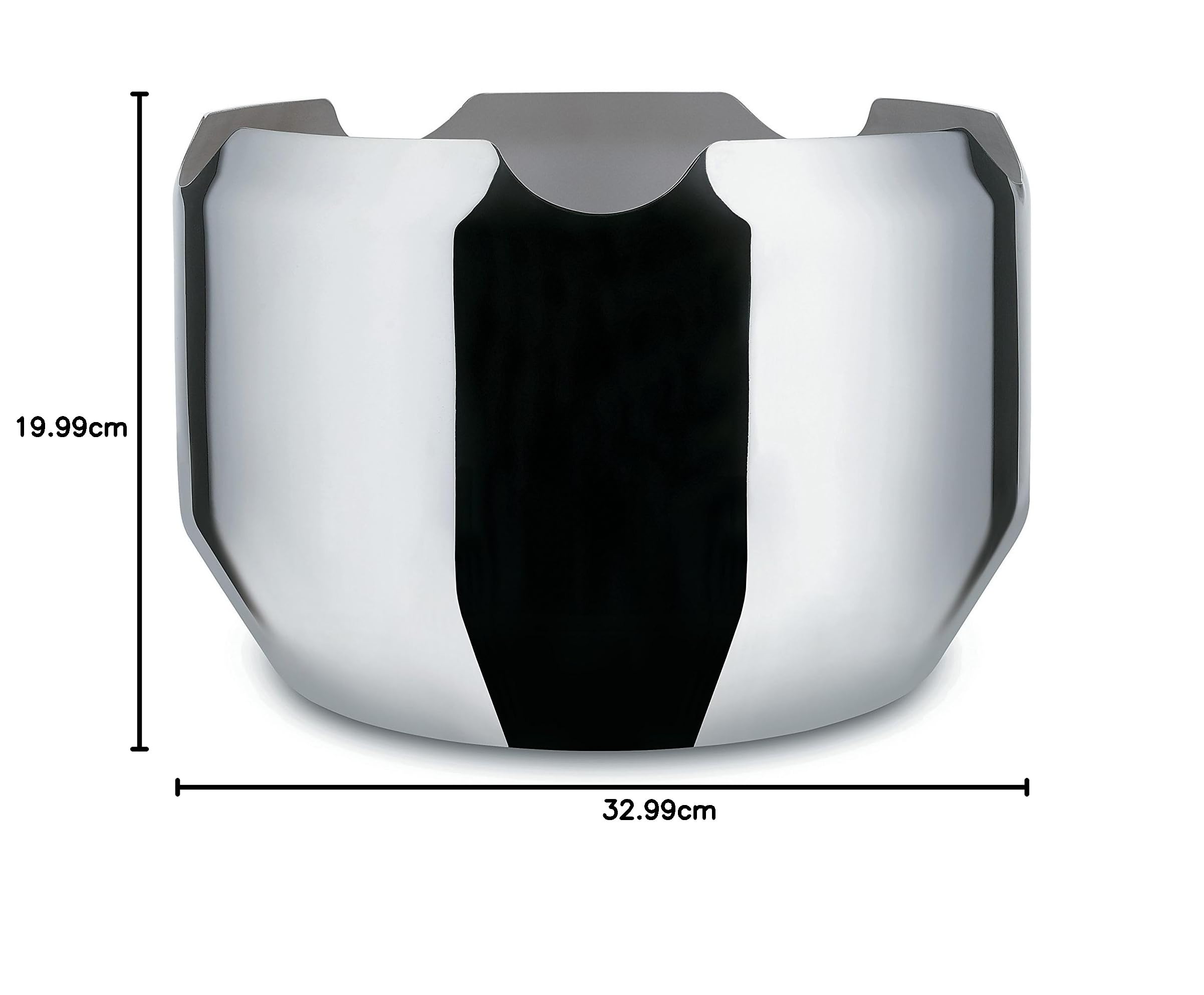 Alessi GIA17 Noè, Vasca Portabottiglie in Acciaio Inossidabile 18/10, Colore: Argento, Finitura Lucida