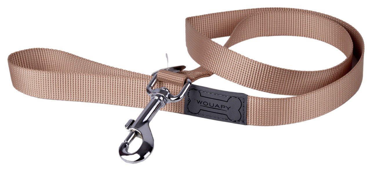 Wouapy Basic Line Lead for Dog 40 mm/1 m, Beige