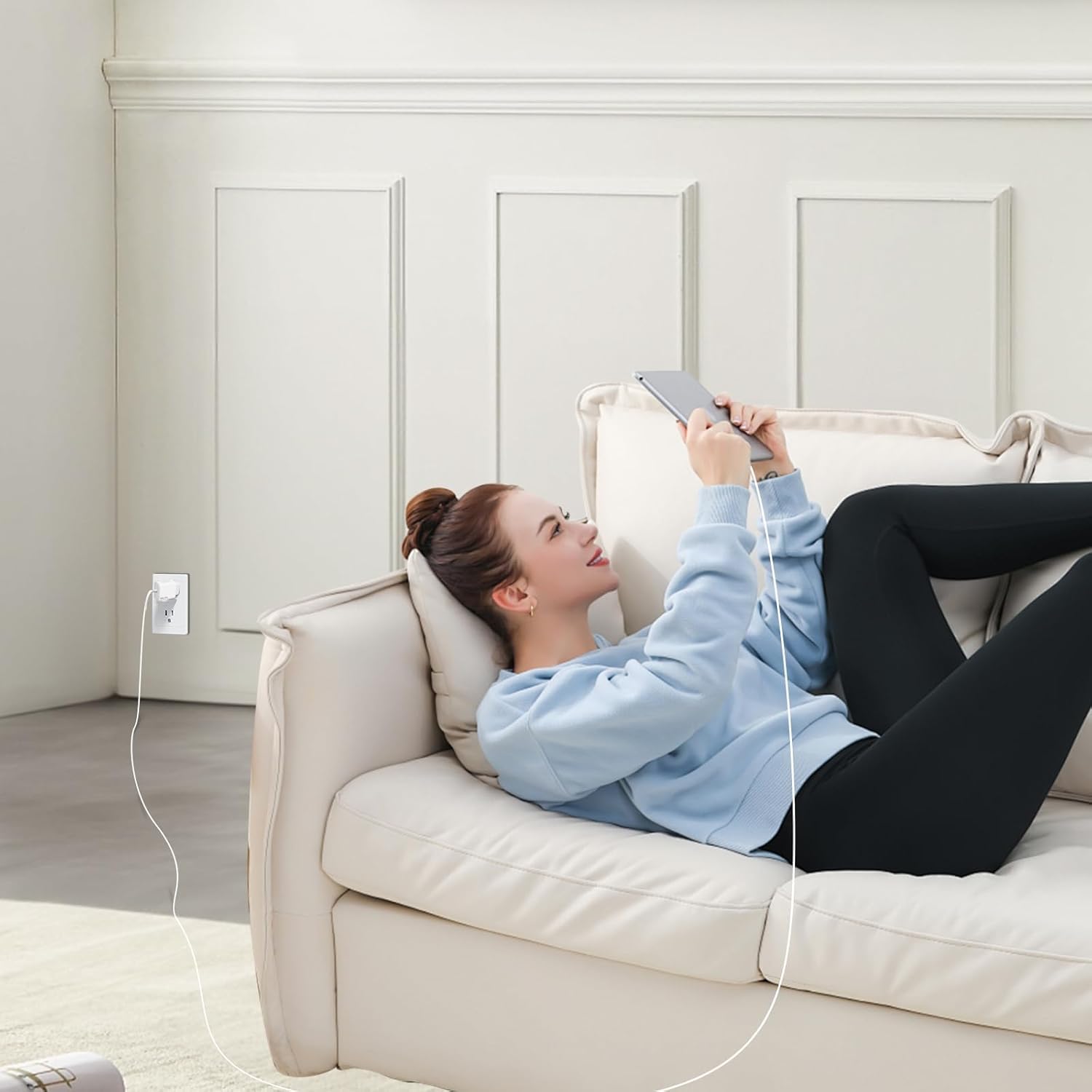 Ładowarka 20W USB-C 2 szt. z kablem 2x2m do Samsung Galaxy iPhone 17 16 15 Plus Pro Max iPad Huawei Xiaomi Oppo - Szybkie ładowanie