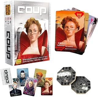 Coup Reform Card Game, Game from The World of The Resistance 2-6 Players 15 Min Card Games Family Games, Party Game for 14+ Kids and Adults
