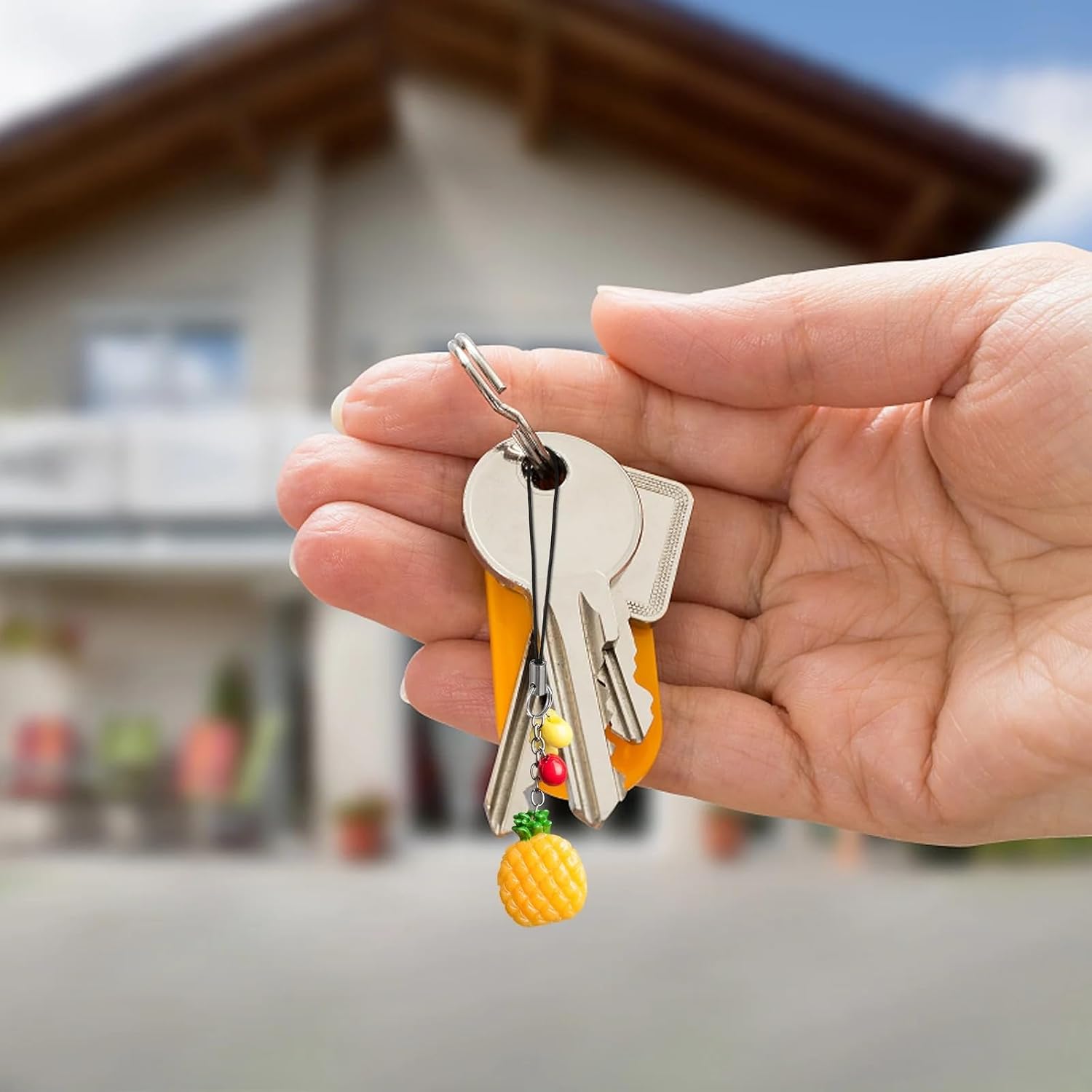 10 Pieces Silver Tone Black Lanyard Cell Phone Charm Split Ring Strap, Clasp Lariat Cord Strap For Mobile Cell Phone/Mp3/Mp4/Usb Flash Drive//Keyrin Clever Design, Cell Phone Charms - Image 6