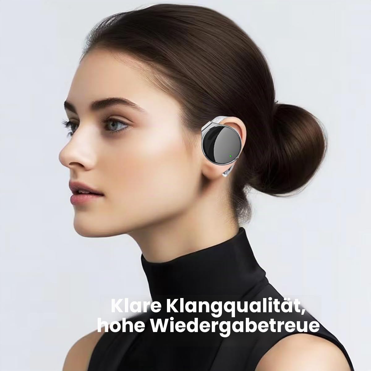 On Ear Kopfhörer Mit Mikrofon Open Ear Kopfhörer 52hrs Bluetooth 5.4