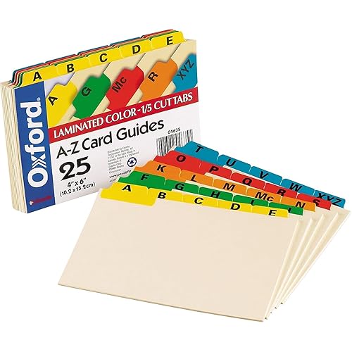 Oxford Index Card Guides
