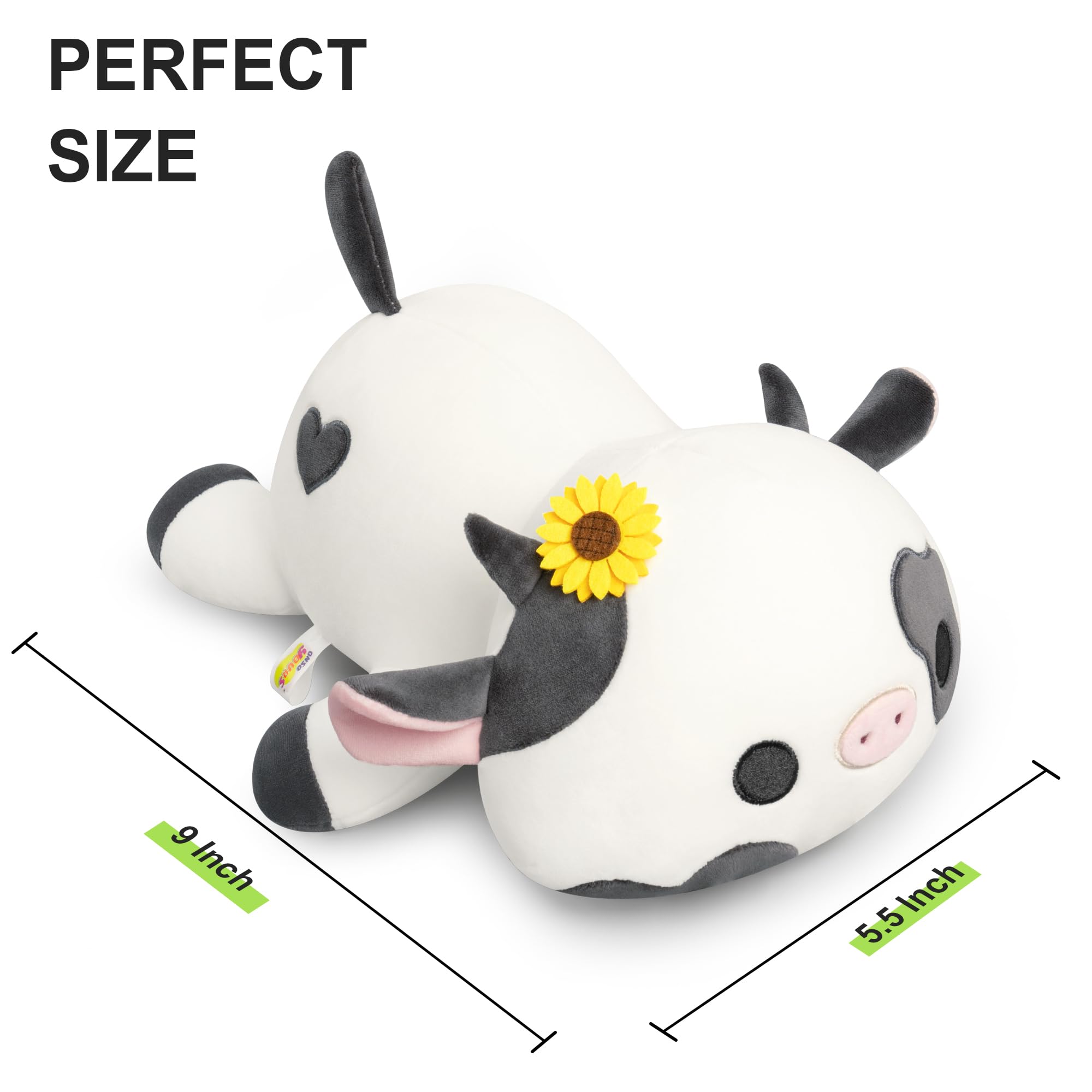 Amazon.co.jp: OnsoYOUR 9インチ 牛のぬいぐるみ ひまわりのヘッド