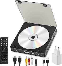 Mini Leitor de DVD HD, Leitor de Dvd Externo, DvD Player Hdmi, CD Player, DvD Player, Leitores de DVD para TV, CD Player Portatil, Leitor de DvD, Aparelho DvD, Leitor de CD, Toca CD