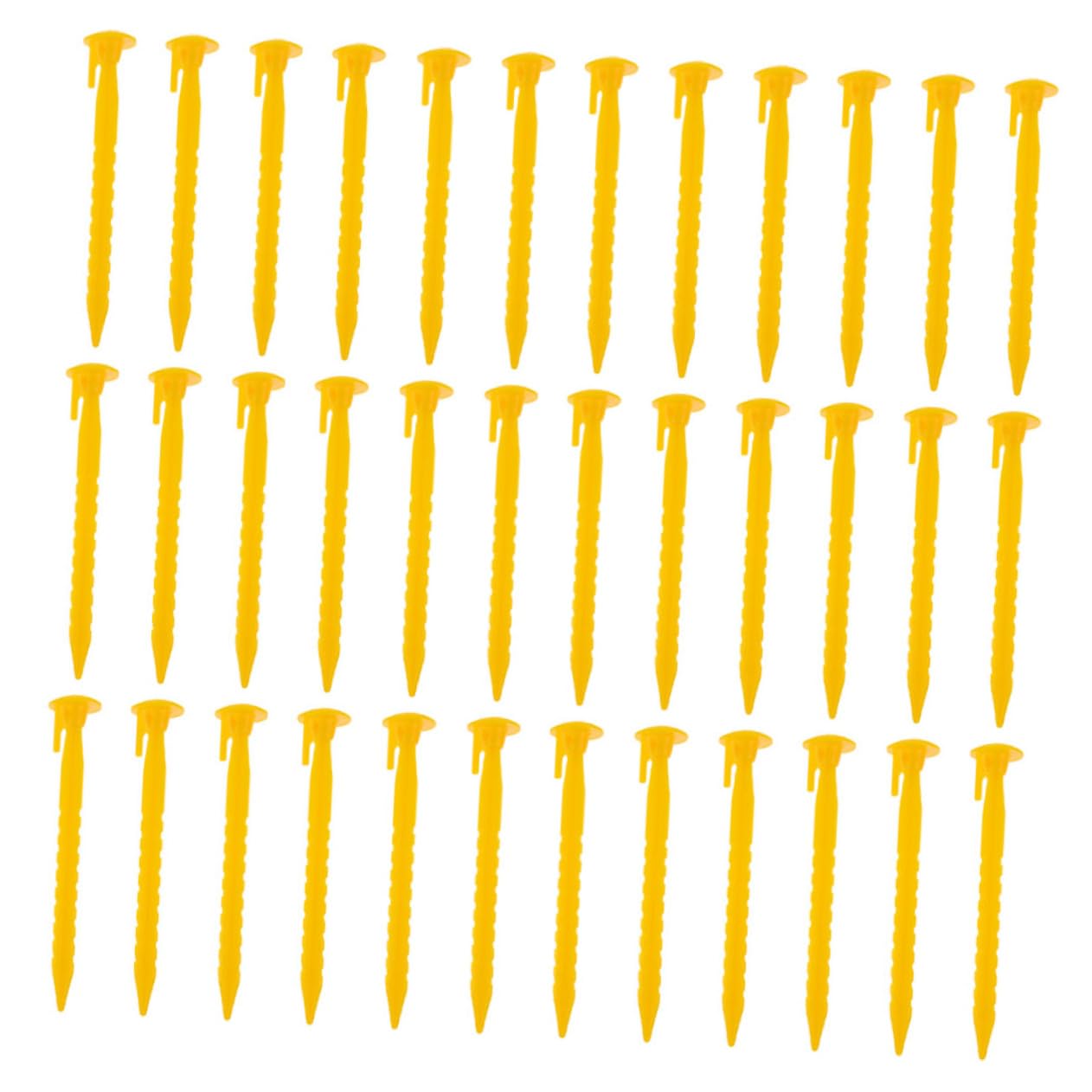 Gatuida 36piezas Estacas De Plástico para Carpas Duraderas y Reutilizables para Camping y Actividades Al Aire para Fijar Sombrillas De Playa y Tiendas De Campaña o Jardín