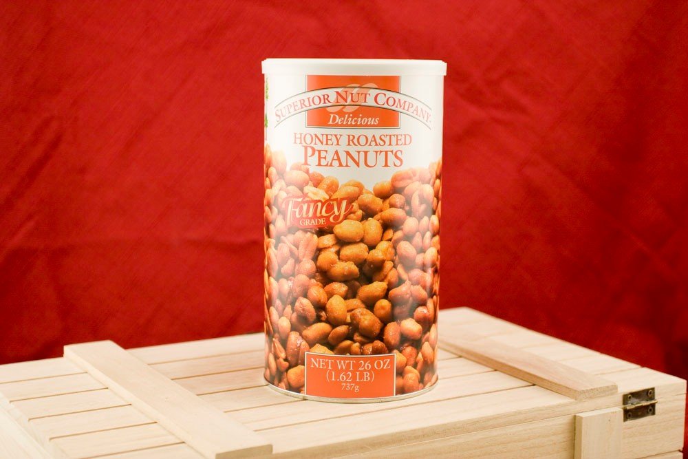 Honey Roasted Peanuts, 26oz Canisters (Pack of 2)