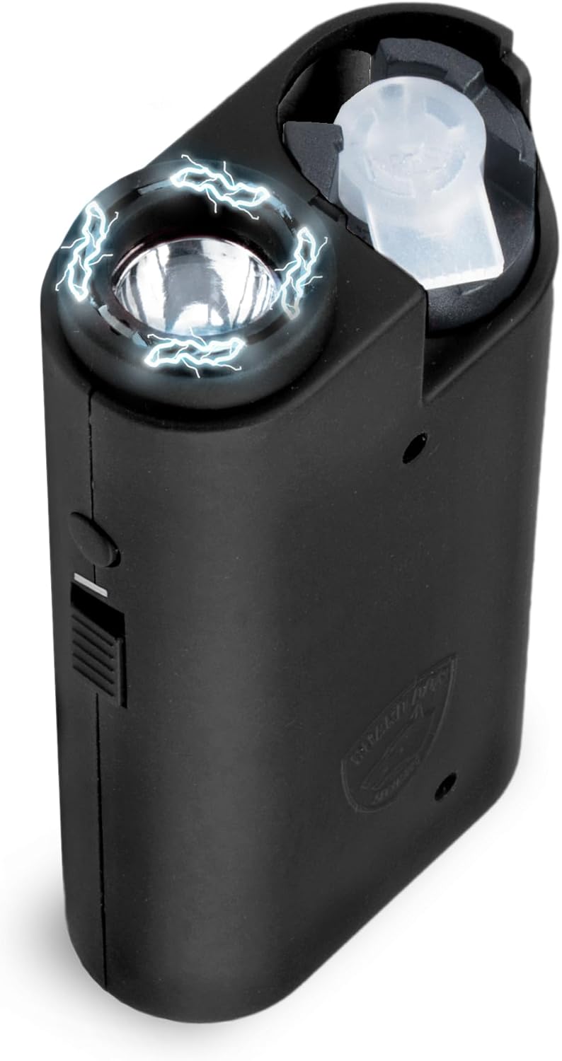 Pepper Spray and 3-in-1 Stun Gun with Flashlight, Self Protection Equipment for Girls, Safety for Males, 175 Lumens Flashlight, 1.44 MC Formulation, OC Spray 16 ft Vary, Rechargeable