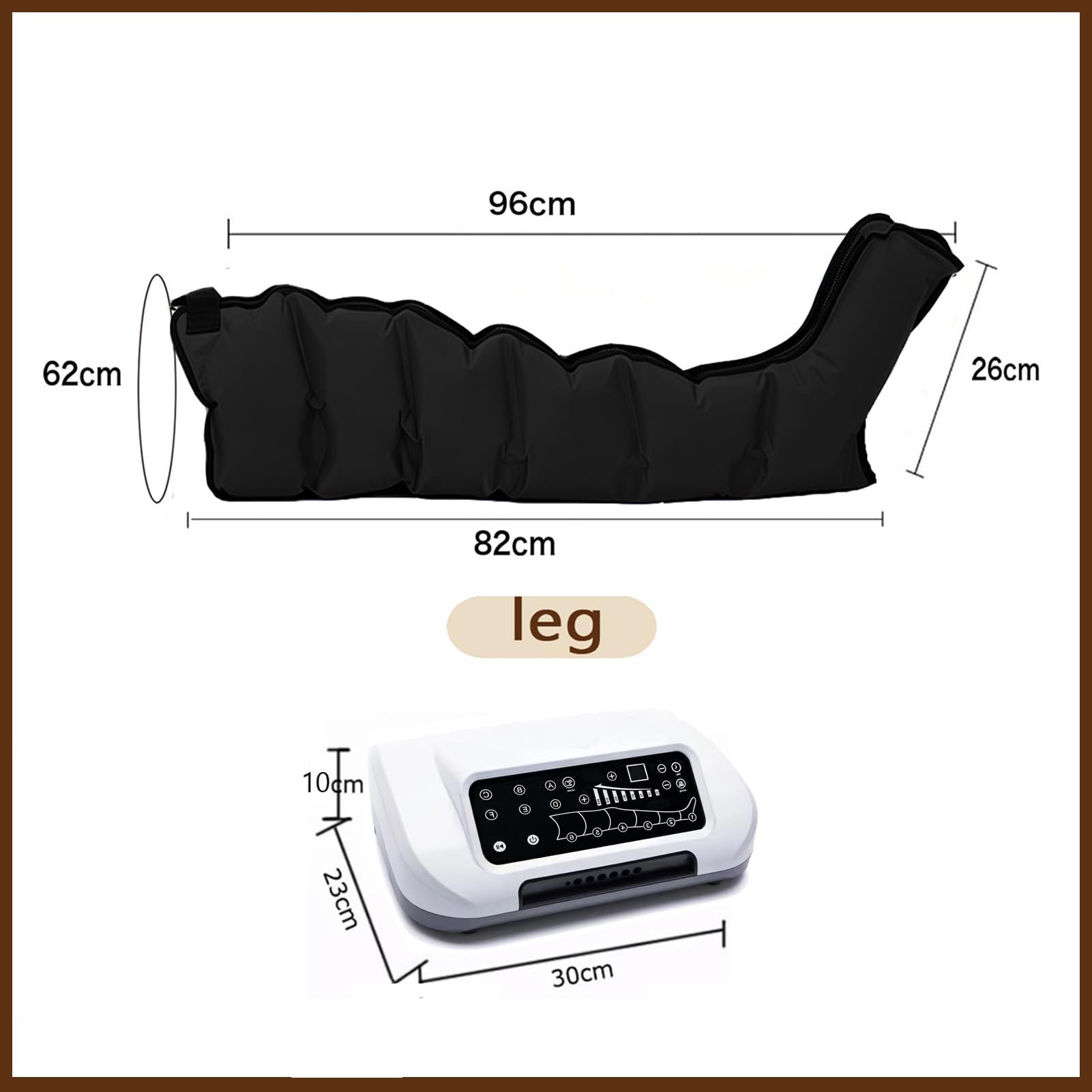 Botas de Presoterapia para Casa, Maquina Presoterapia Cuerpo Completo 6 Cámaras, 6 Modos, Presión Inteligente Ajustable, Alivia Piernas Cansadas, Promueve Relajación Muscular y Recuperación