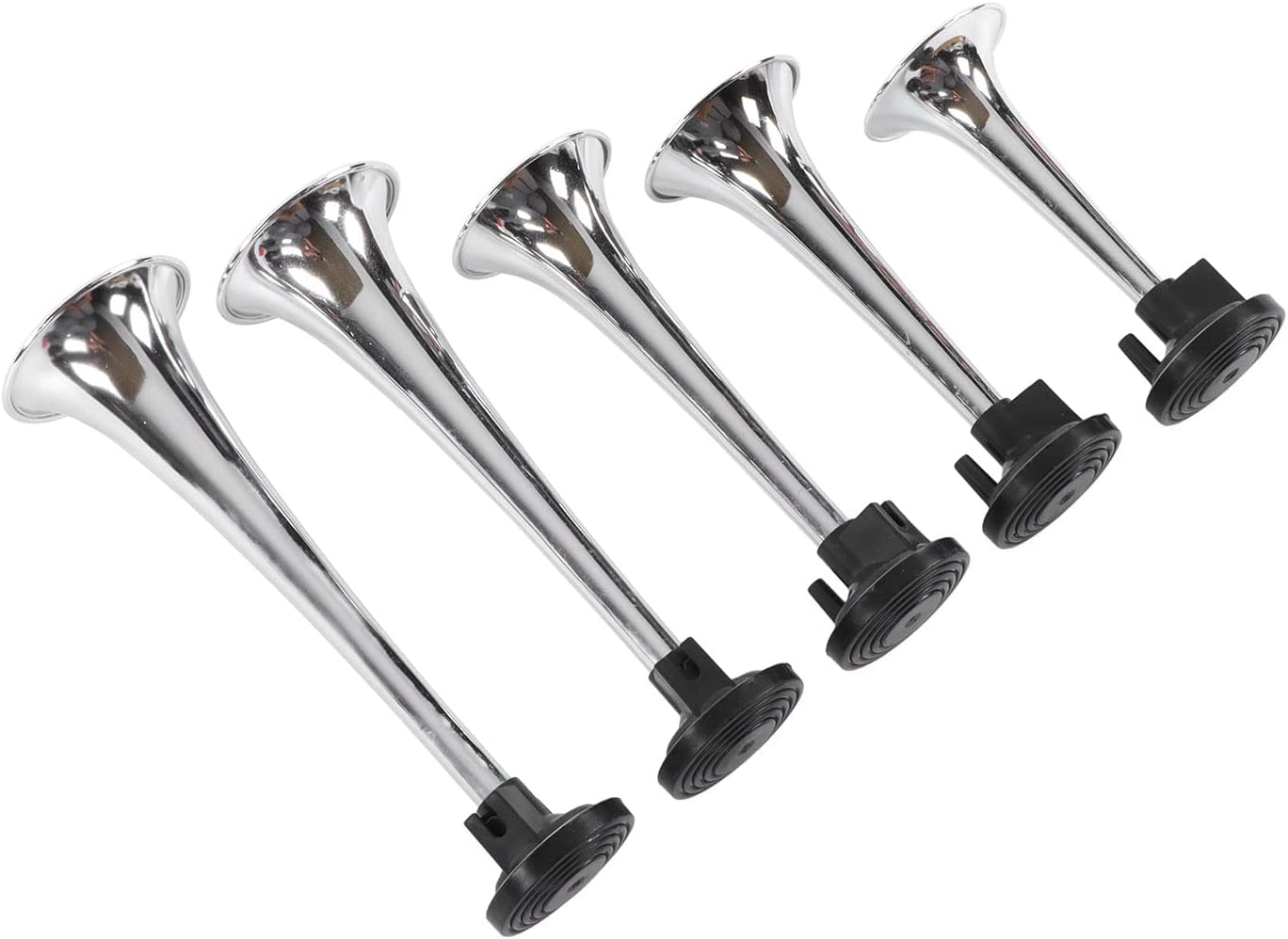 Brilluxa Air Horn Kit, 5-Tube Musical Trumpet Horn with 12V Air Compressor, 130dB for Truck Bus Boat, Multi Tone Horn Set