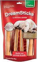 Vista 13 de DreamBone DreamSticks - Palitos masticables para perros sin cuero crudo hechos con carne de res y verduras reales, 15 palitos