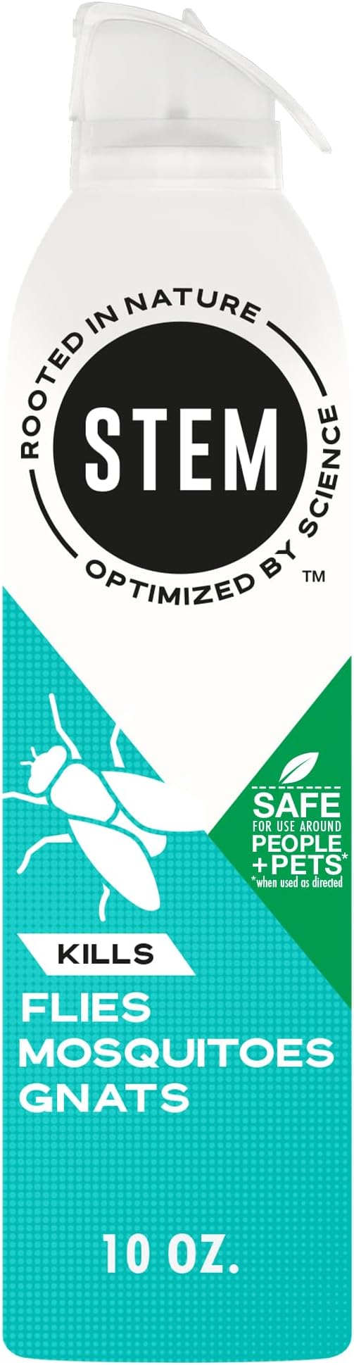 STEM Kills Flies, Mosquitoes And Gnats: Plant-Based Active Ingredient Bug Spray, Botanical Insecticide For Indoor And Outdoor Use; 10 fl oz (Pack Of 1)