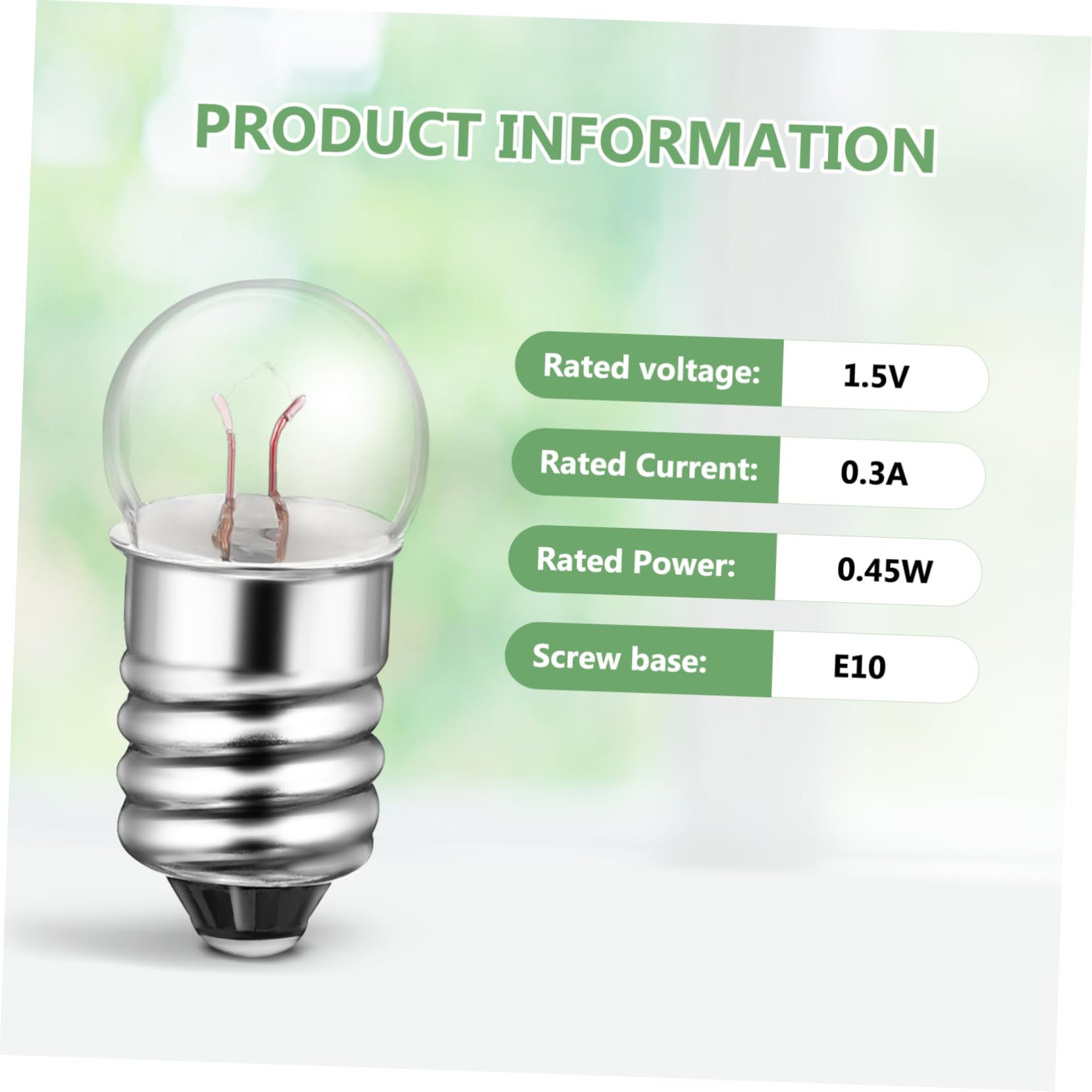 Glühbirne Für Stromkreis MAGICLULU 50 Stück Kleine Glühbirnen – 1,5 V, 0,45 W, Aus Glas, Für Physik-Experimente, Taschenlampen & Schulunterricht