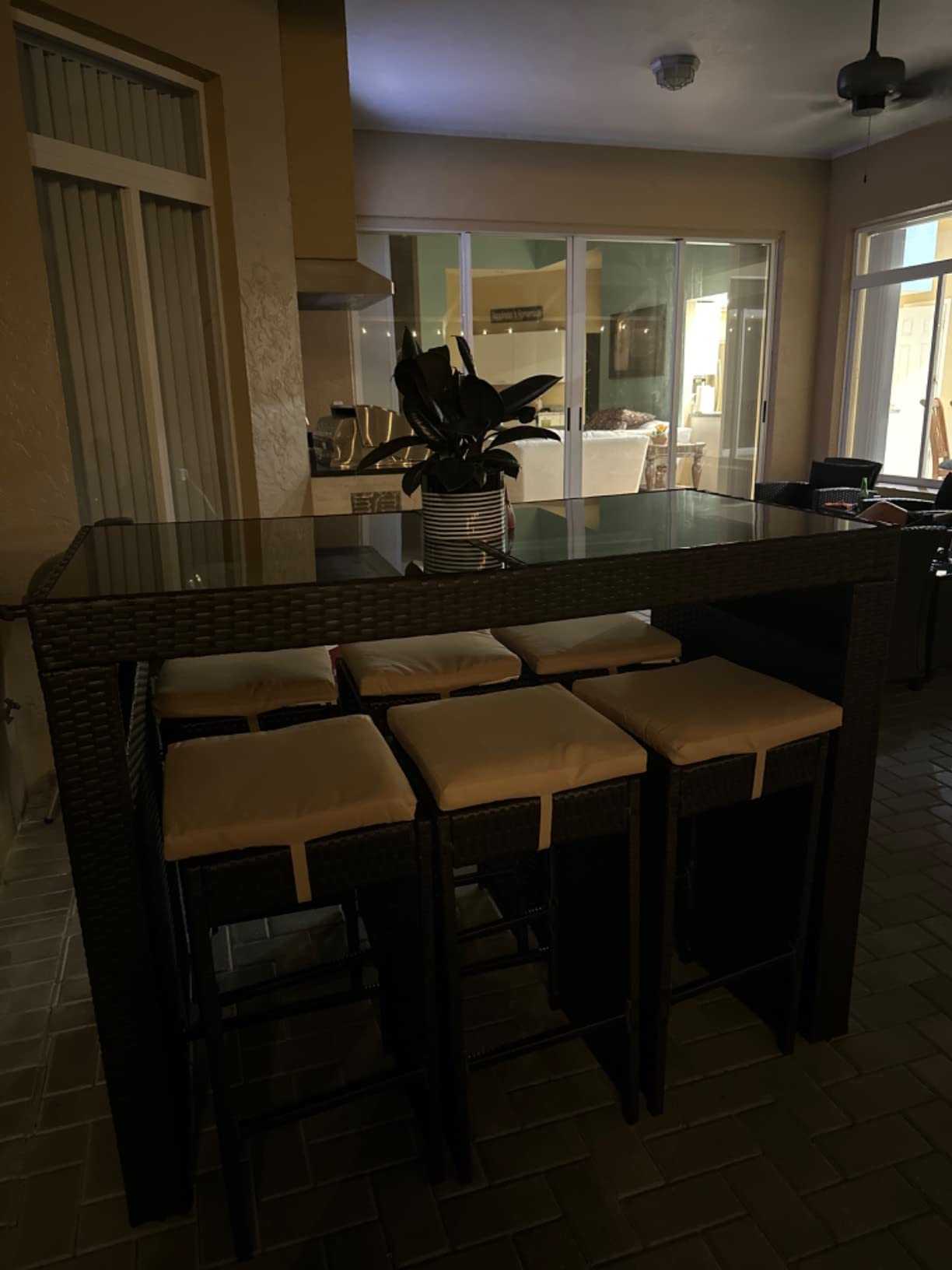 33/mo Finance Best Choice Products 7Piece Outdoor Wicker Bar Dining Set, Rattan Patio