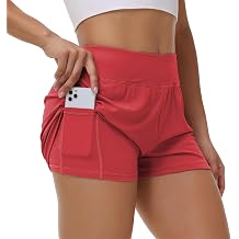 Blaosn Flowy Athletic Shorts for Women Workout Running Gym Yoga Sports Short High Waisted with Pockets Casual Summer