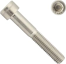 Cylindrical Screws with Hexagon Socket – M8 x 80 – Pack of 5 – DIN 912 (ISO 4762) – Partial Thread – Cylinder Head Screws – Made of Stainless Steel A2 V2A – SC912