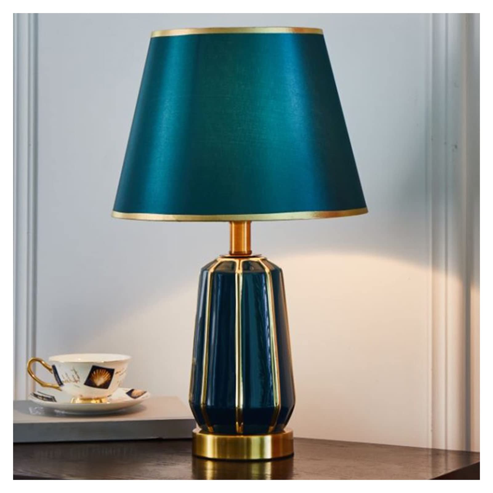 Farmhouse Table Lamp，Table Lamp,Decorative Table Lamp, For Bedroom Living Room Study Office, With ​lampshade,without Bulb (Size : A)