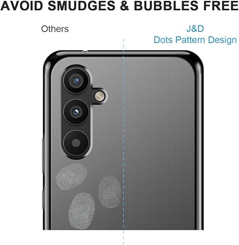 Miniatura 4 de J&D Funda compatible con Samsung Galaxy A34, transparente anti-amarillo, ultra delgada, con protectores de pantalla, funda de silicona TPU suave