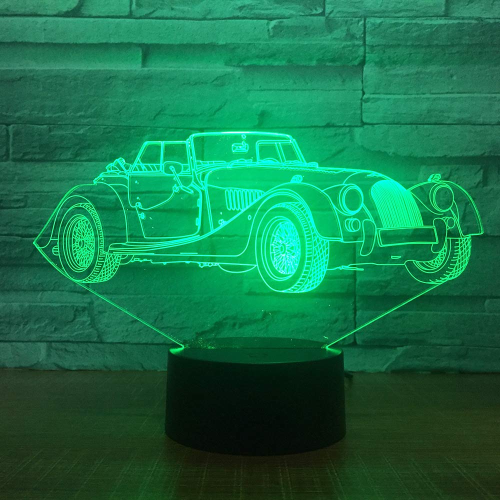 Jinson well 3D Camion Auto Lampada Ottica Illusione Luce Notturna 16
