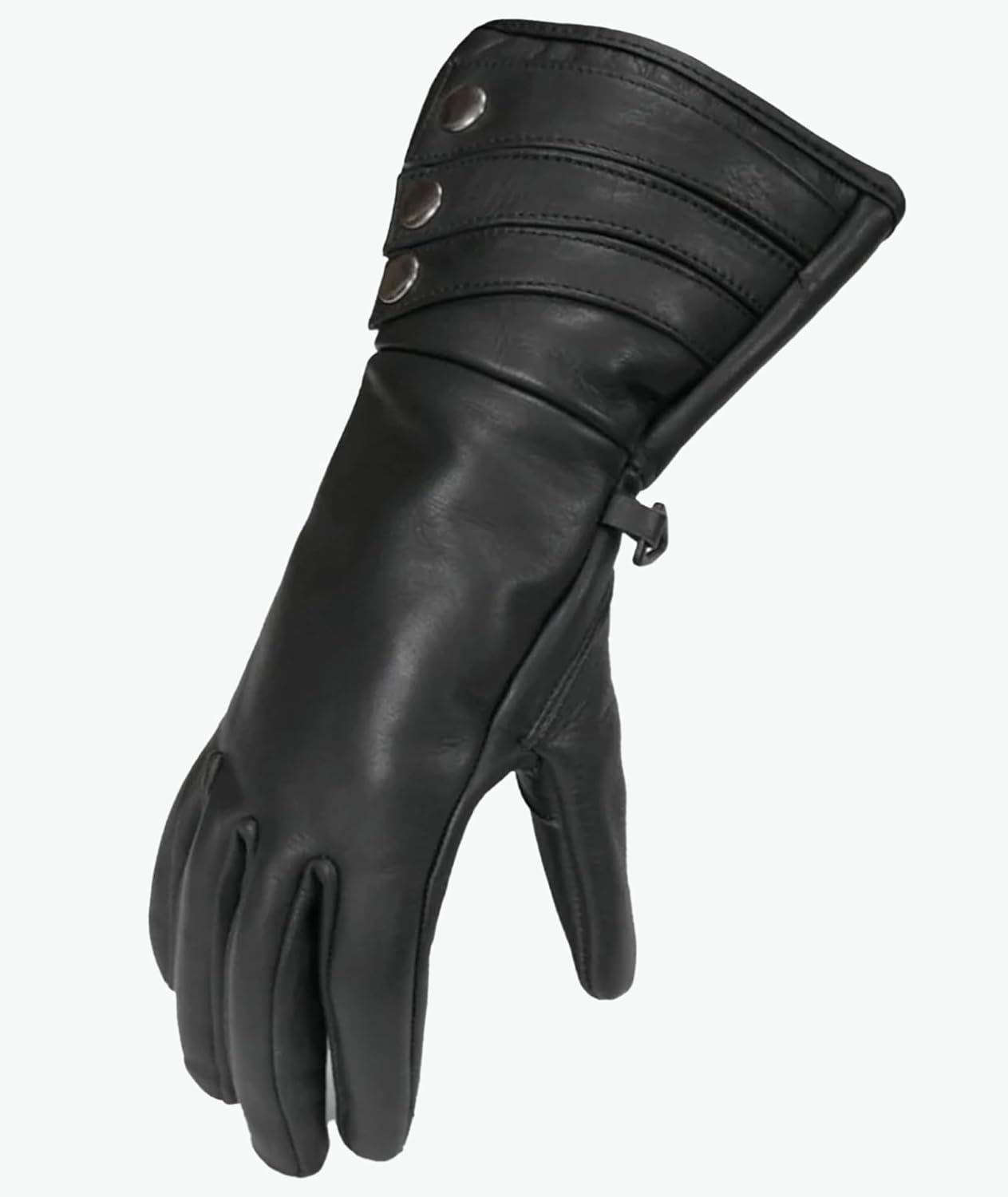 First Mfg Co - Madame - Women's Motorcycle Biker Riding Black Leather Gloves