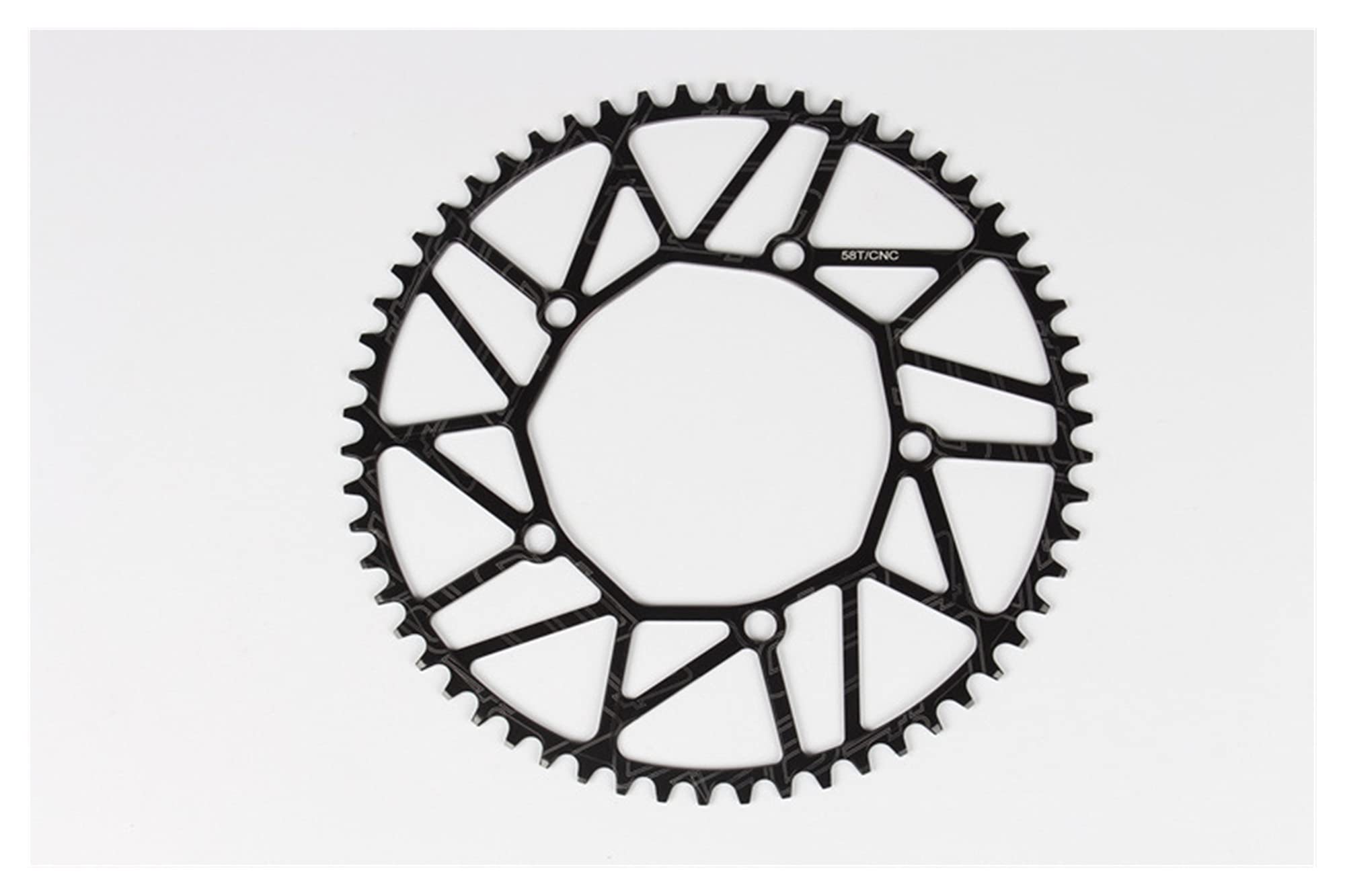 Sbziojhdr One Color Chain Ring， Crank Chain Ring，130Bcd 9 10 11 Speed Hollow Cnc Alloy Single Disc Chainwheel(58T)