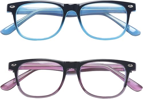 Miniatura 9 de Outray - Anteojos con bloqueo de luz azul de computadora para niños y niñas de 3 a 12 años, antifatiga visual, M
