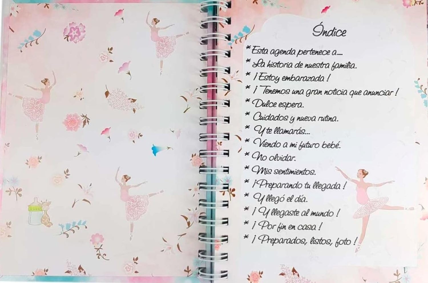 Agenda de Embarazo Semana a Semana - Diario Completo para Todas las Etapas del Embarazo | Ideal para la Futura Madre | Tapas Duras y Encuadernación en Espiral | 96 Páginas, lustraciones Originales