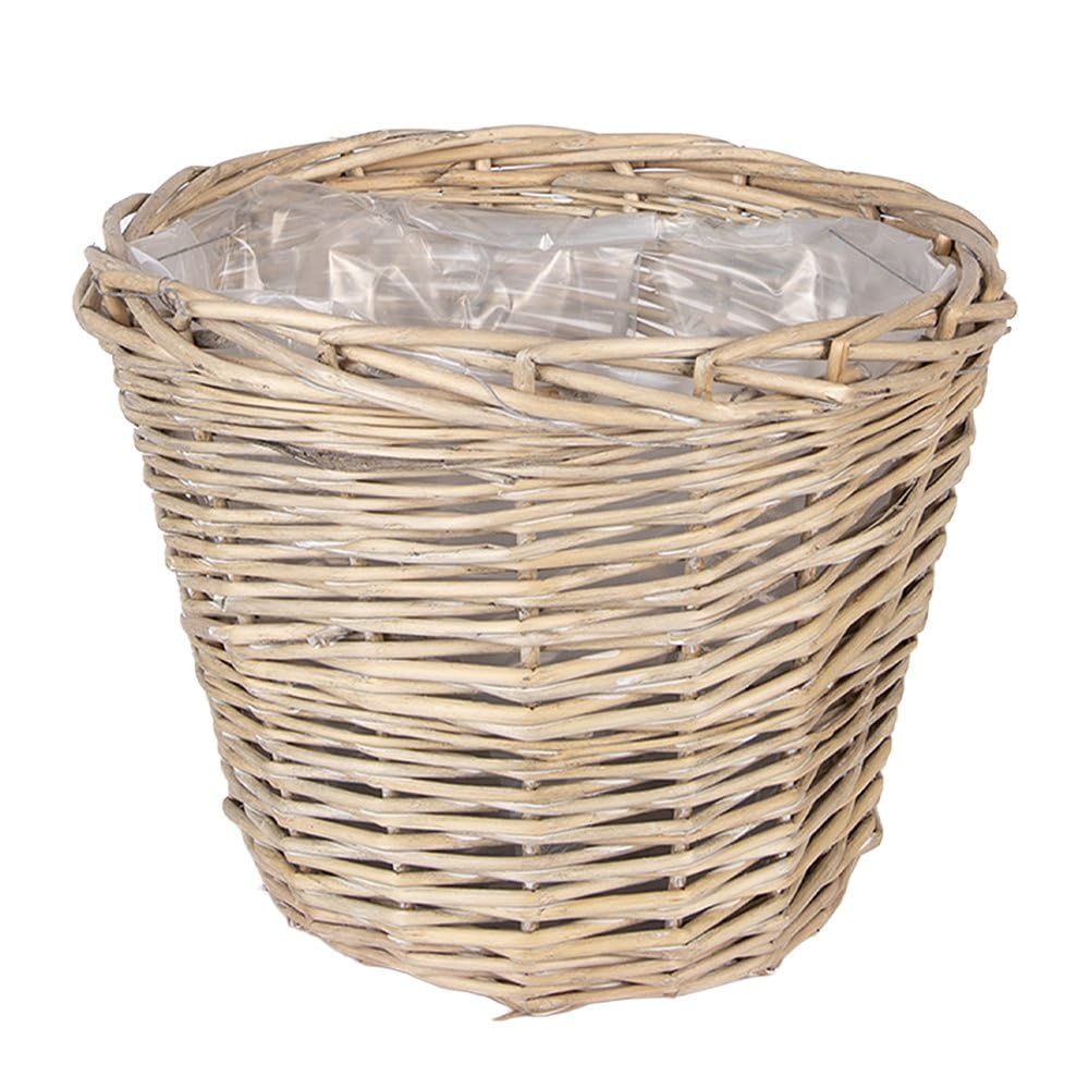 Lot de 3 Cache-pots en Rotin, Décoration Intérieure, Beige, 3 Tailles