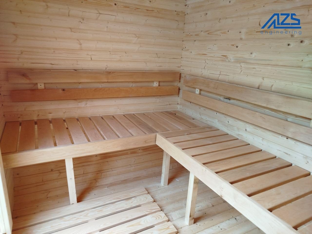 Fasssauna Gartensauna aus Fichtenholz mit Holzofen ETNA – 3-4 Personen
