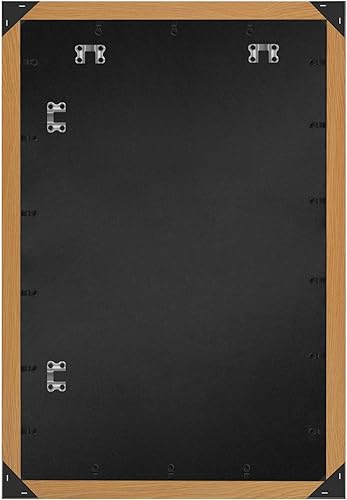 Vista 674 de Americanflat - Marco para póster de 71 x 74 cm con plexiglás pulido, portarretratos negro de madera industrializada, Epic Collection, marco ancho