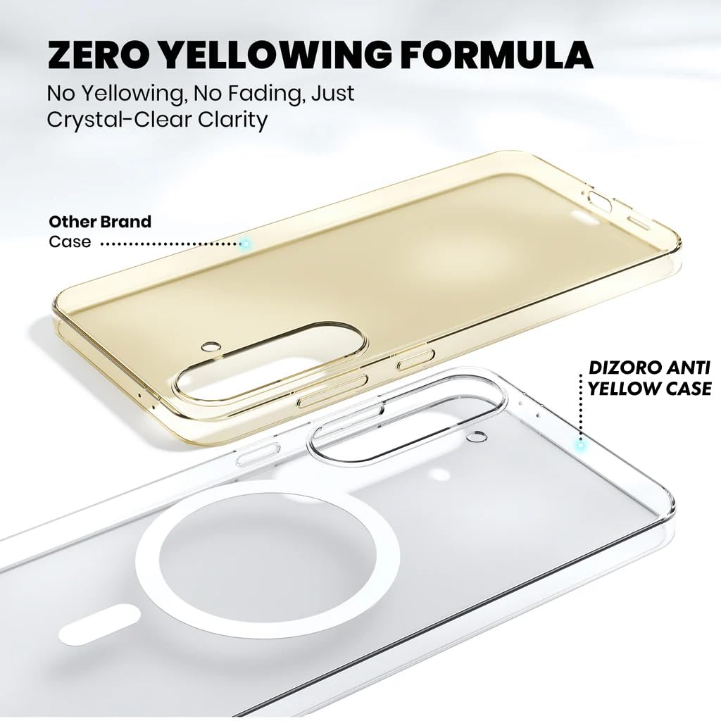 DIZORO Crystal Clear Compatible with S24 Case with Anti-Yellow Anti-Scratch Shockproof Transparent Cover — Amazon image 2