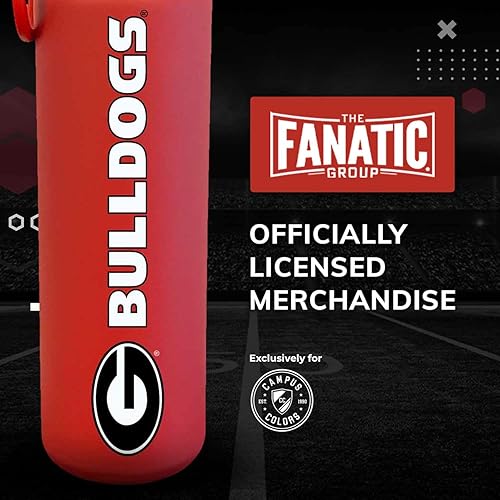 Vista 305 de Campus Colors Botella de agua de acero inoxidable de la NCAA, tapa giratoria, 24 onzas, clip de transporte, mantiene tus bebidas calientes o frías