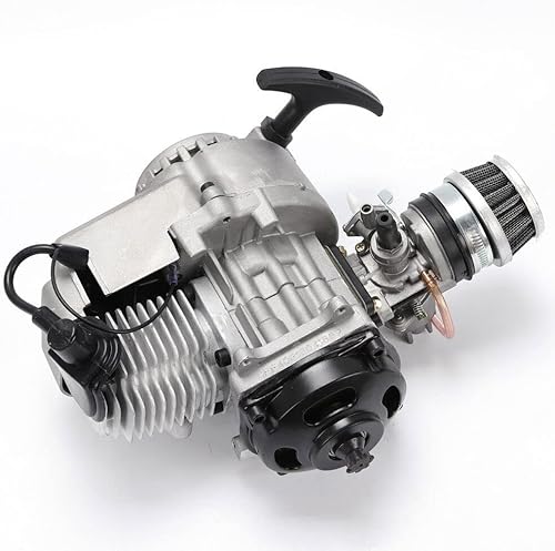 YIPONYT 49CC 2 Stroke Pull Start Engine Motor, 1.3HP Engine Motor For Mini Moto Pocket Scooter Dirt Bike Quad For Dirt Bike Quad ATV Scooter Motor
