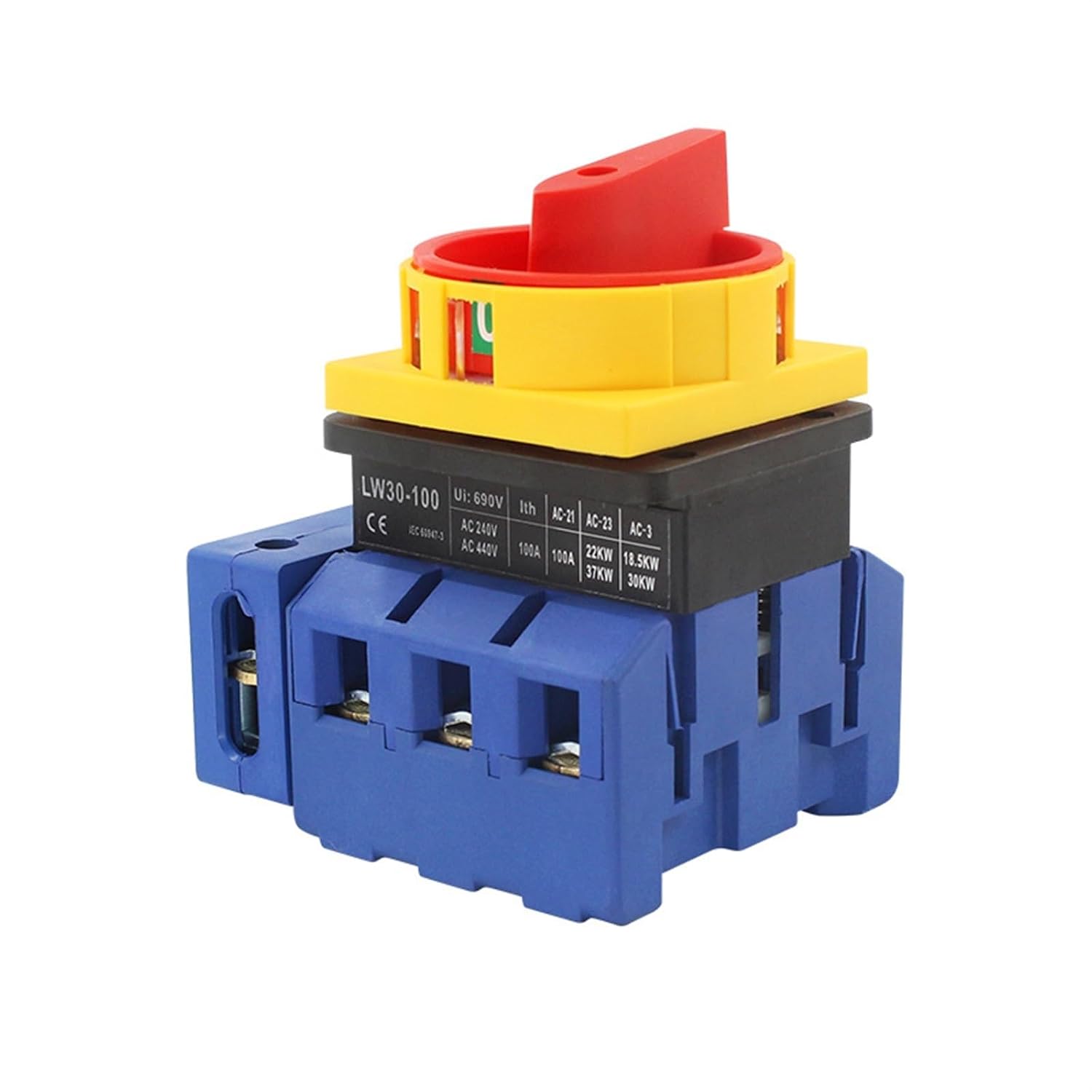 Load Disconnect Switch LW30-100/4P Power Main Control Machine 690V Four Wire Load Universal Cam Isolator Switches YMD11-100A