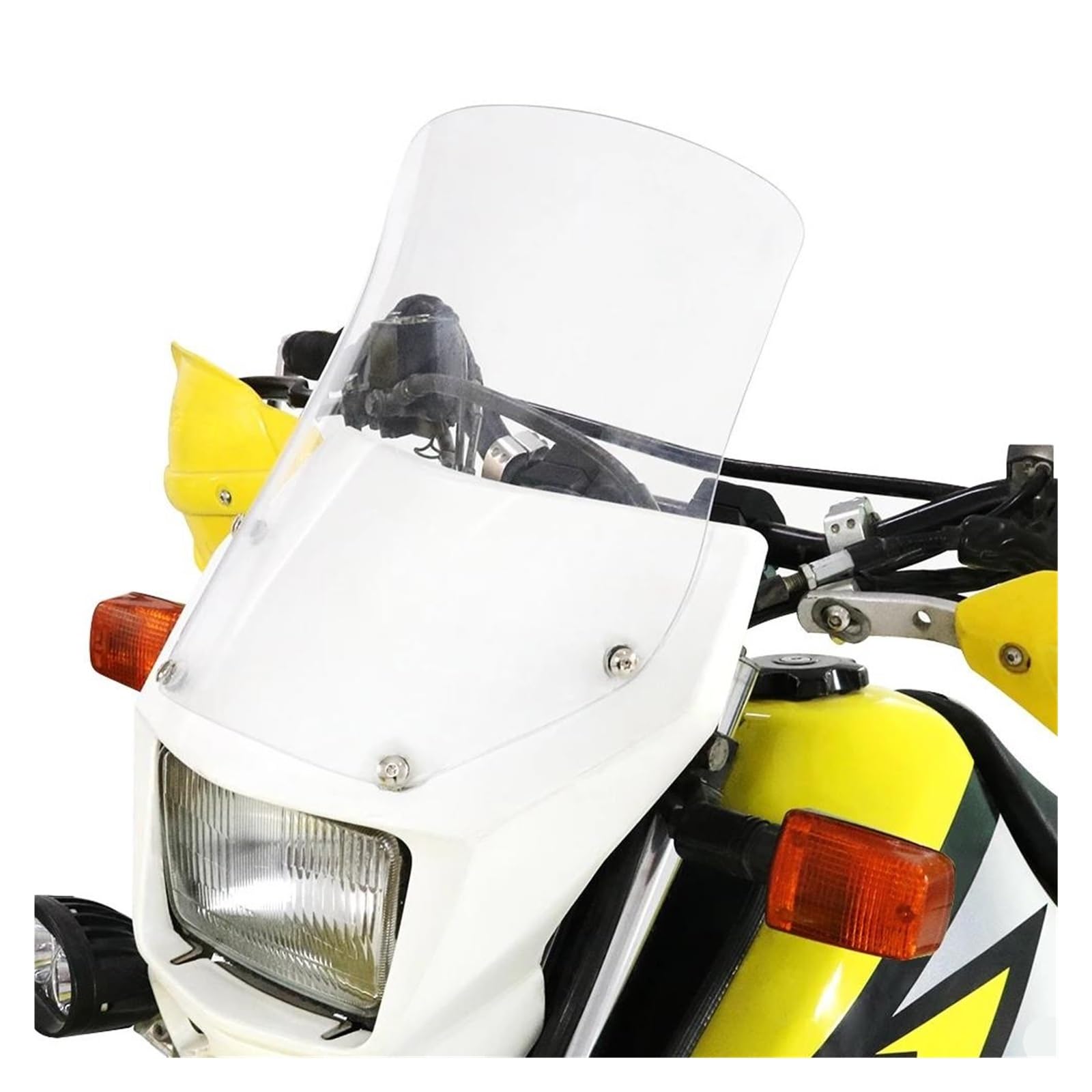 Pare-Brise Moto avec Déflecteur pour SU&ZUKI DR650 DRZ400S DR-Z400SM, pour CRF250L XR650L Et pour Yam&AHA WR450F(Smoke)