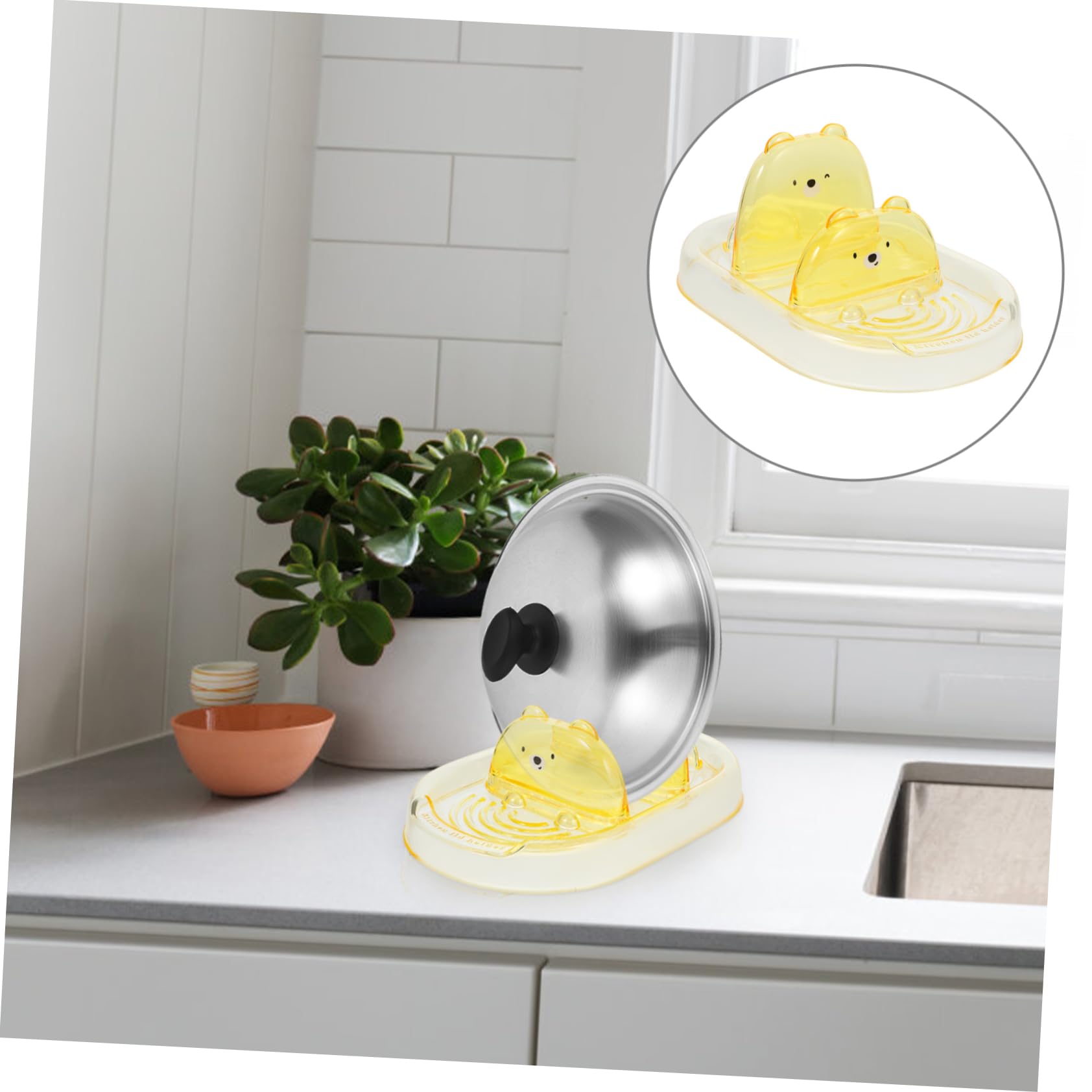 Garneck 4 Pz Cremagliera Del Coperchio Poggiautensili Da Cucina Porta Mestolo Porta Mestoli Da Cucina Organizzatore Di Pentole Spatole Da Cucina cucchiaio Per Piano Cottura P.s
