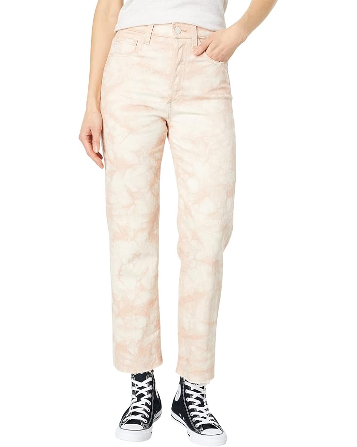 Alexxis Vintage High-Rise Straight Crop in Tie-Dye Mauve Orchid