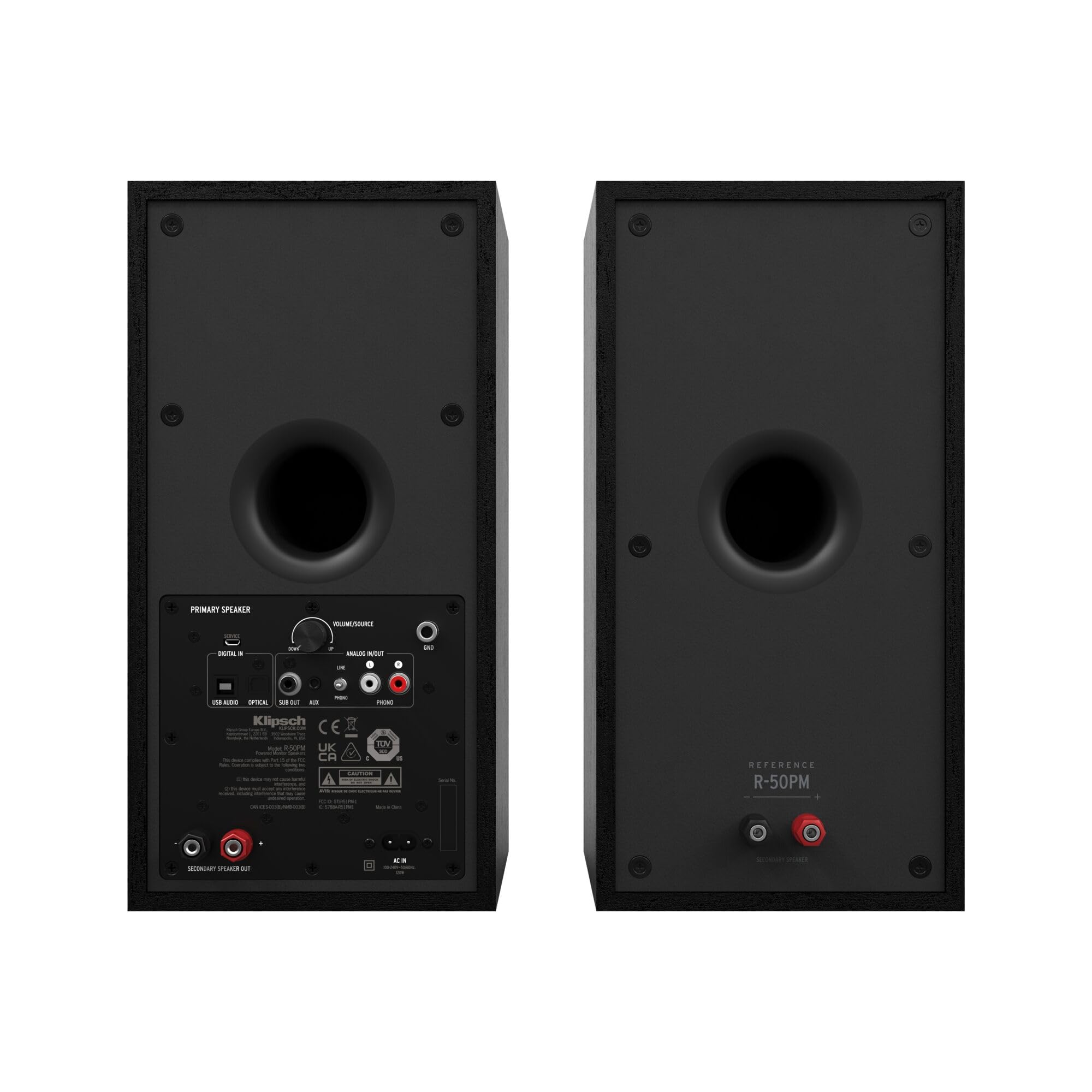 Klipsch R-50PM Coppia di Casse Attive Ebano