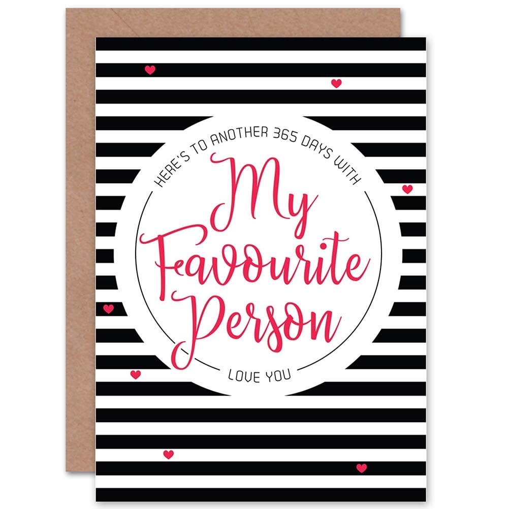 Wee Blue Coo Valentines Love Words Year Favourite Person Romance Greetings Card Cp3262