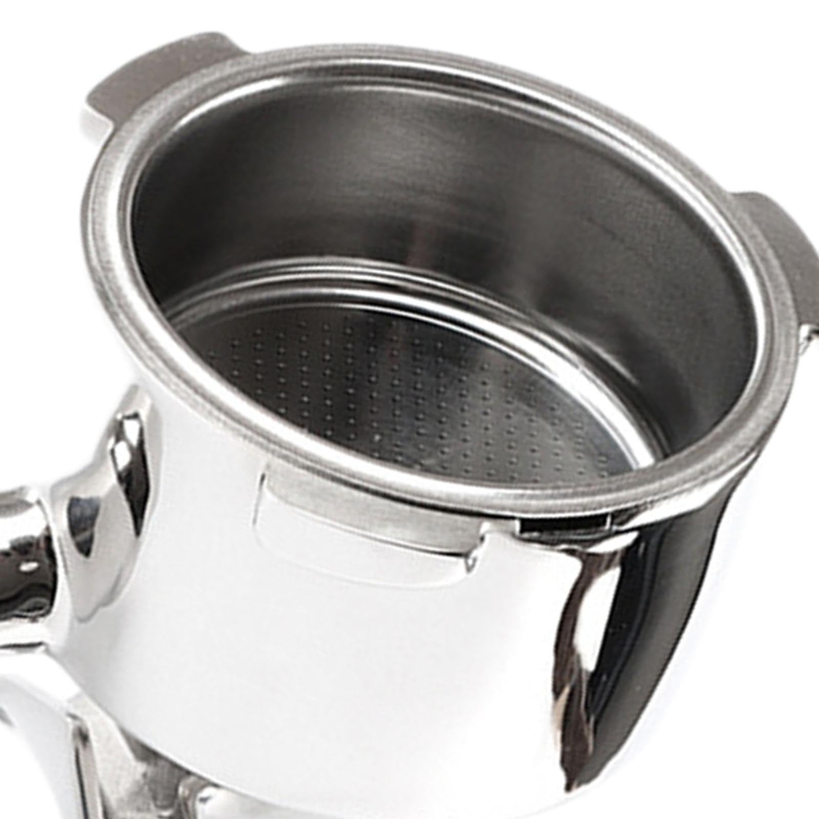 perfk Siebträgerkopf, 3 Ohren, leicht zu reinigen, Ersatz, Kaffeemaschinenteil, 51 mm Edelstahl für EC885 EC680 EC685 EC785, mit Filterkorb