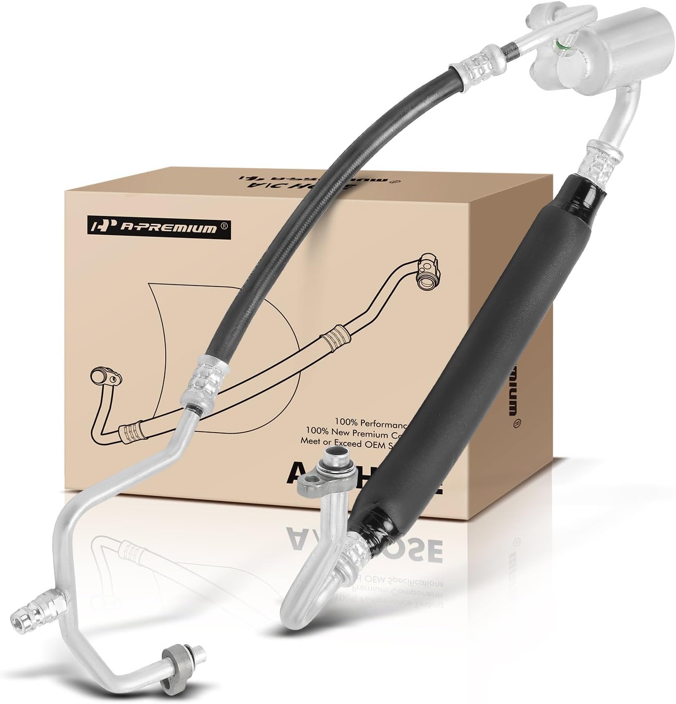 A-Premium A/C Suction and Discharge Hose Assembly Compatible with Pontiac G8 2008-2009 V6 3.6L