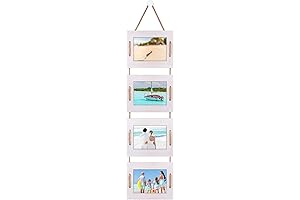 DLQuarts Restickable Photo Tiles Hanging Picture Frames