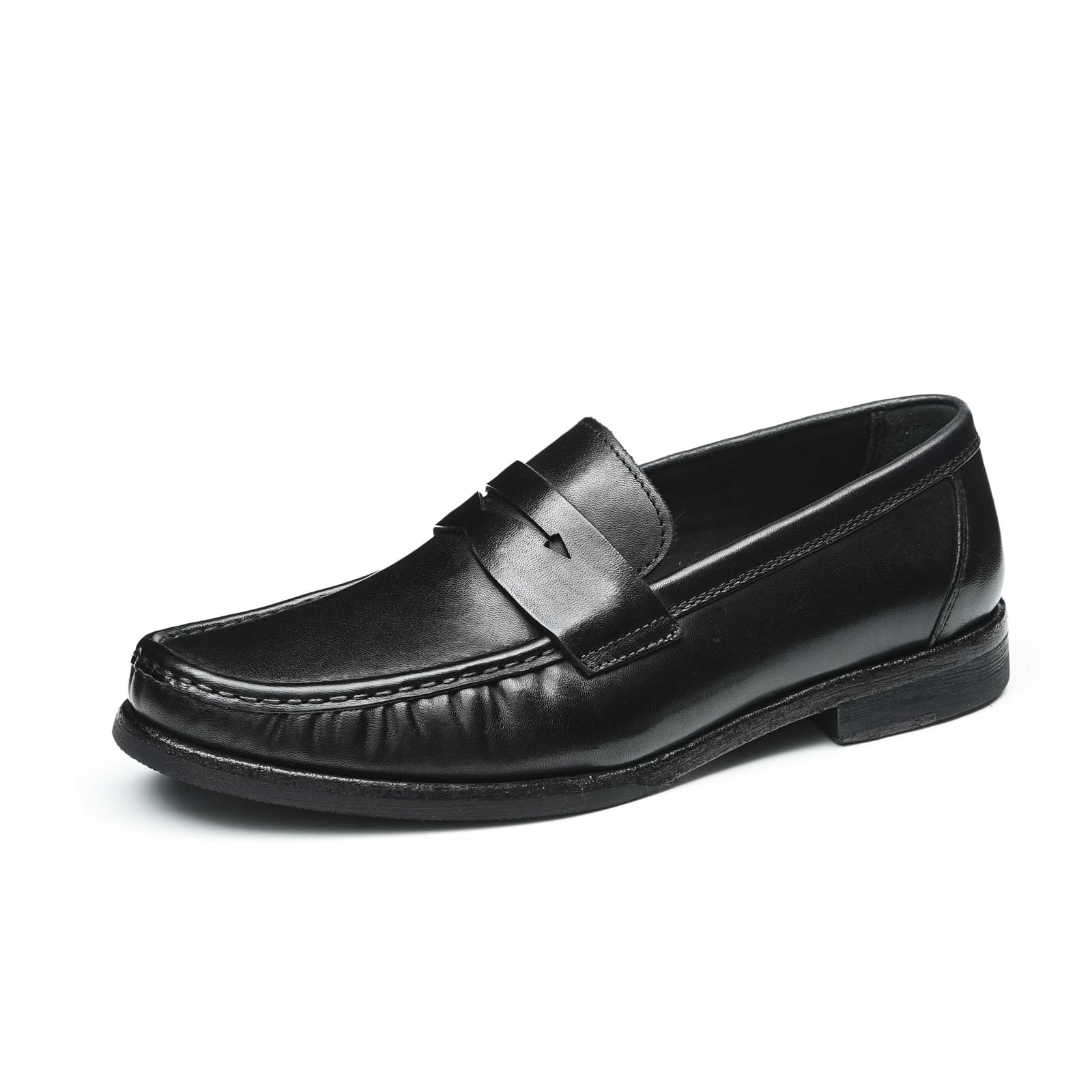 Mocasines Retro Suaves Cómodos en Cuero Genuino para Hombre Zapatos Slip On Hechos a Mano Casuales Negocios